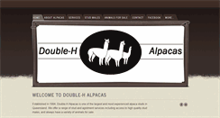 Desktop Screenshot of doubleh-alpacas.com
